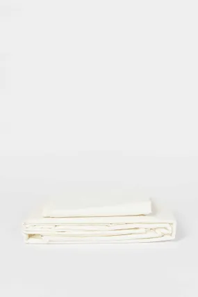 Ivory Solid Flat Sheet 
(Single Size)