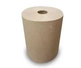 JaniSource Hardwound Roll Towel (6800ENC), Brown, Controlled, 7.5" x 800' (Case Of 6)