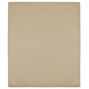 Jersey Fitted Sheet Taupe 90x200 cm Cotton