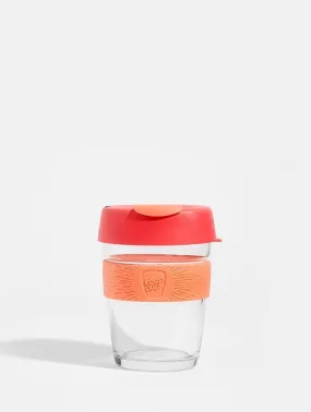 KeepCup Brew Glass Coffee Cup Living Coral