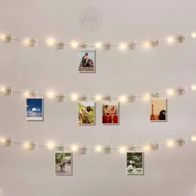 Kicko Photo Clip String Light - 48 Inches, 16-Clips - Warm White Lighting for Christmas