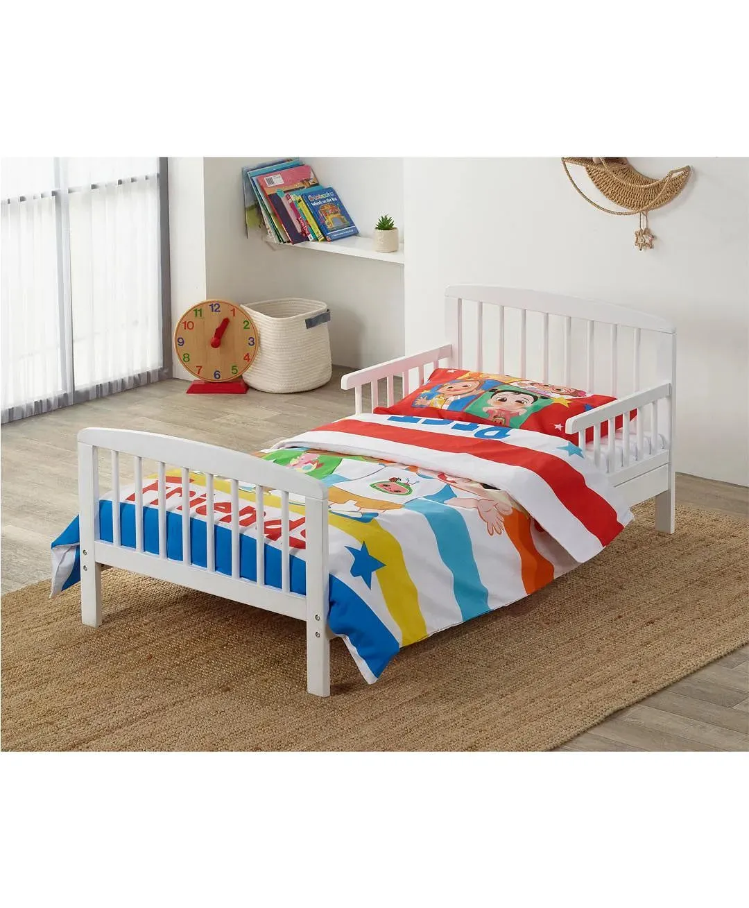 Kinder Valley White Cocomelon Toddler Bedding Set (3 Piece)