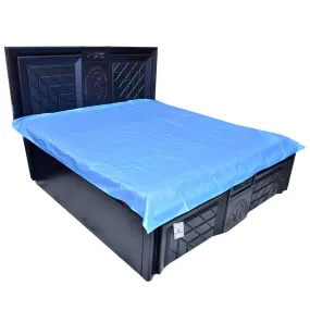 Kuber Industries PVC Double Bed Mattress Protector Sheet, Blue, 6.5 * 6 feet - CTKTC22304