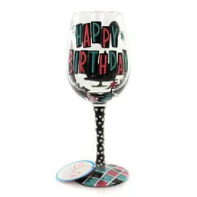 LOLITA WINE GLASS HAPPY DAY