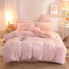 LovelyRLovely Luxury Thick Fleece Duvet Cover With Pillowcases