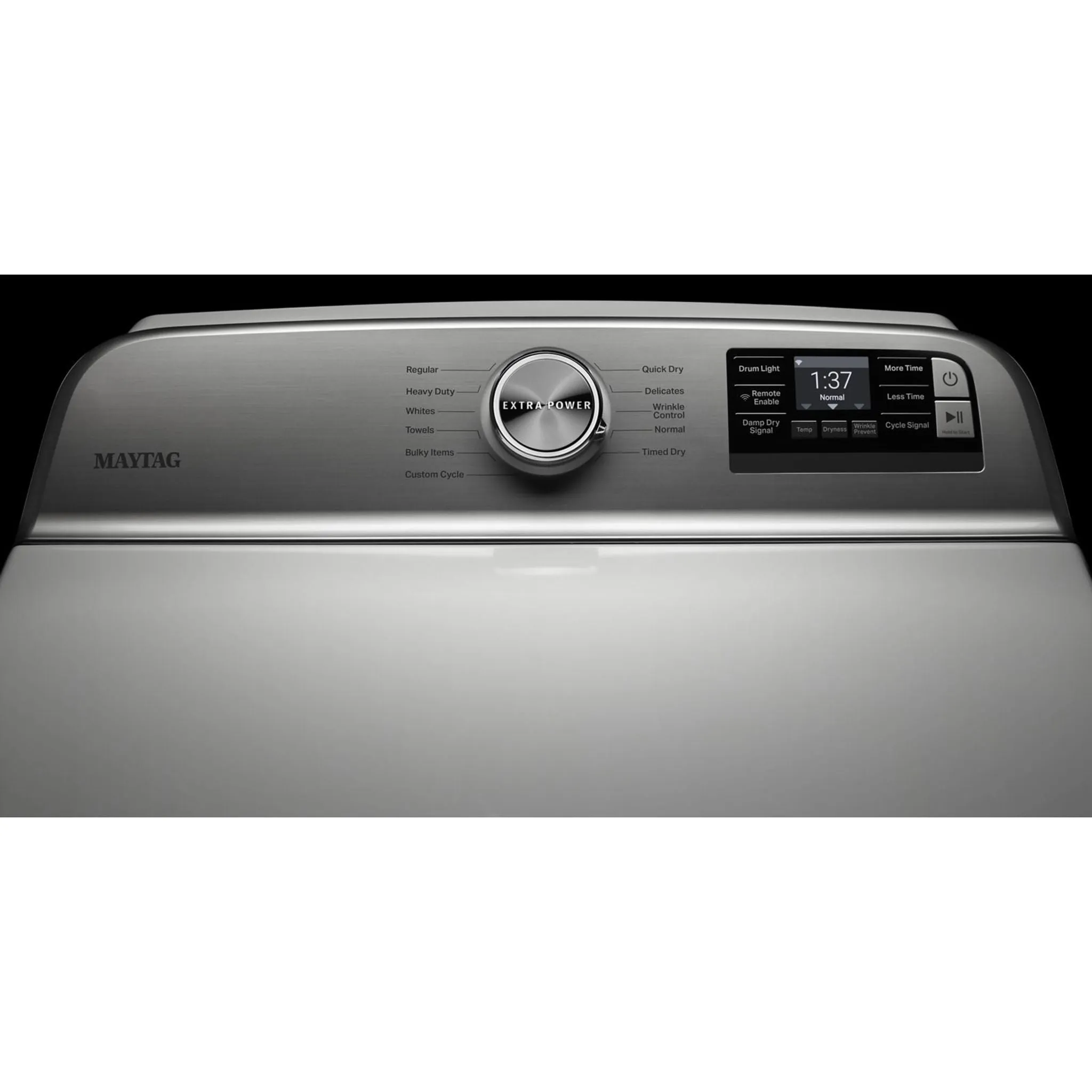 Maytag Smart Top Load Electric Dryer with Extra Power Button - 7.4 cu. ft. (YMED6230HW)