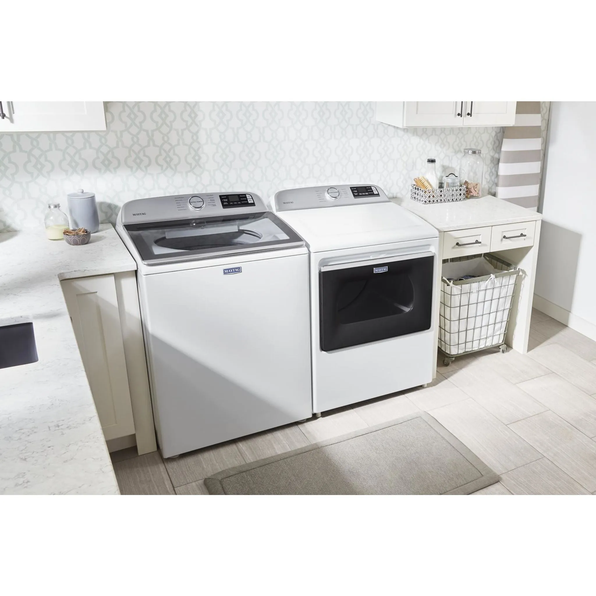 Maytag Smart Top Load Electric Dryer with Extra Power Button - 7.4 cu. ft. (YMED6230HW)