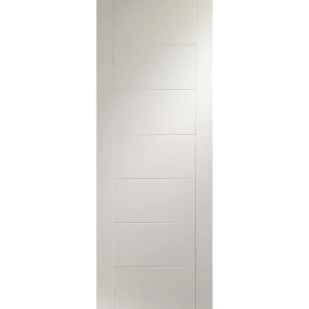 Minimalist Wardrobe Door & Frame Kit - Four Palermo Flush Doors - White Primed