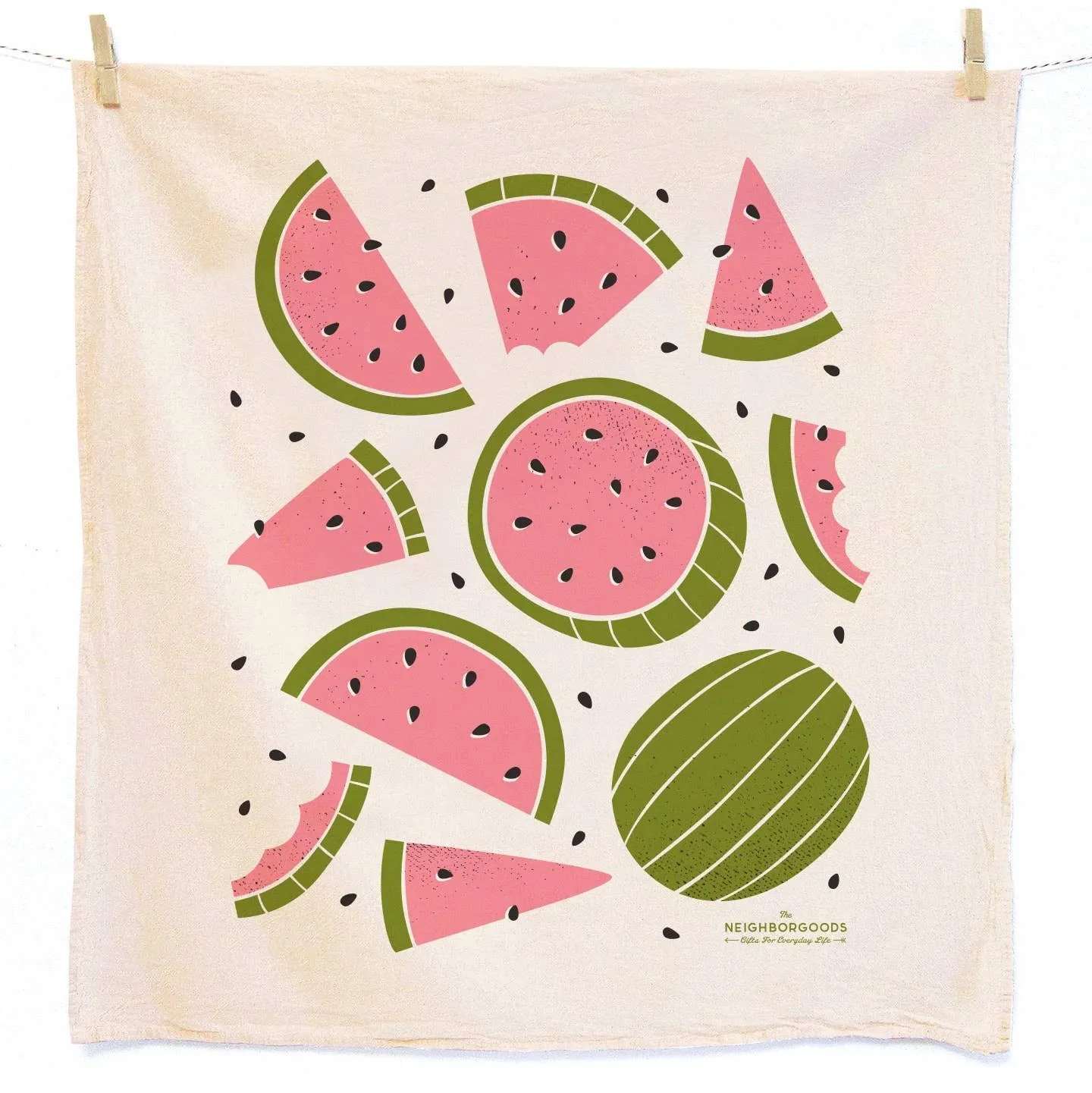 Mint & Watermelon Tea Towels (Set of 2)