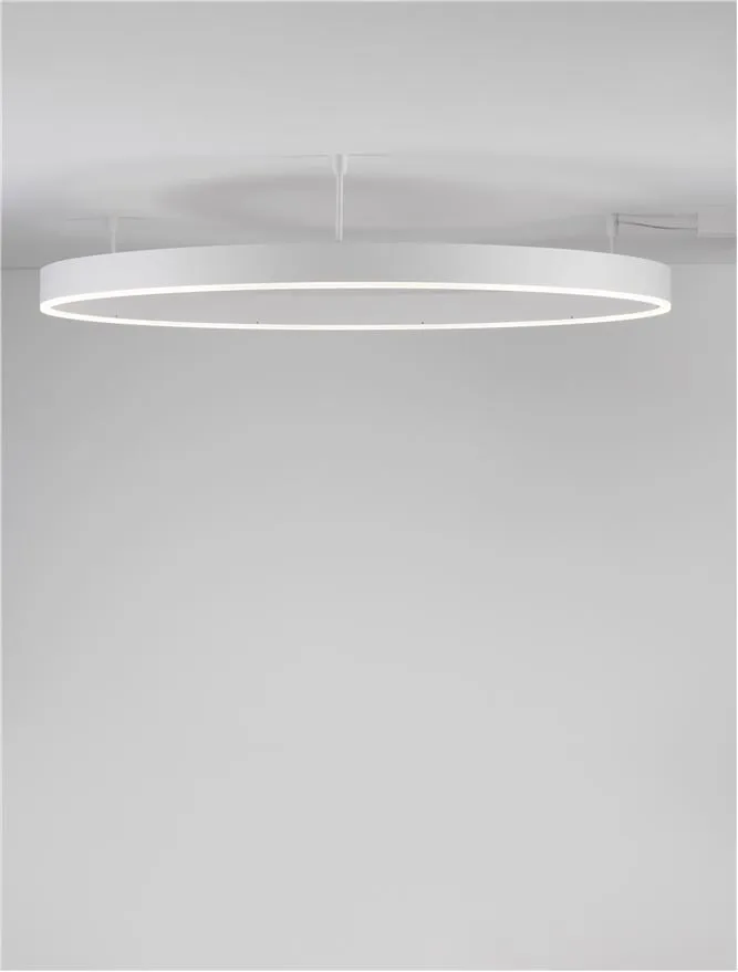 MOT Dimmable Sandy White Aluminium & Acrylic Ring Semi Flush Small - ID 12550