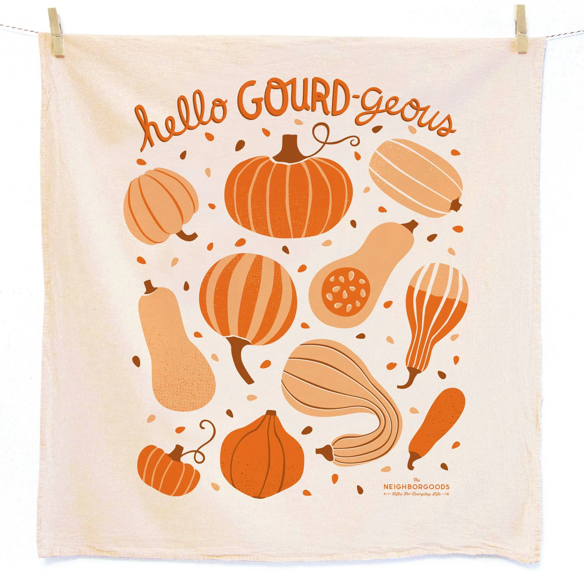 Mushroom & Gourd - Tea Towel (Set of 2)