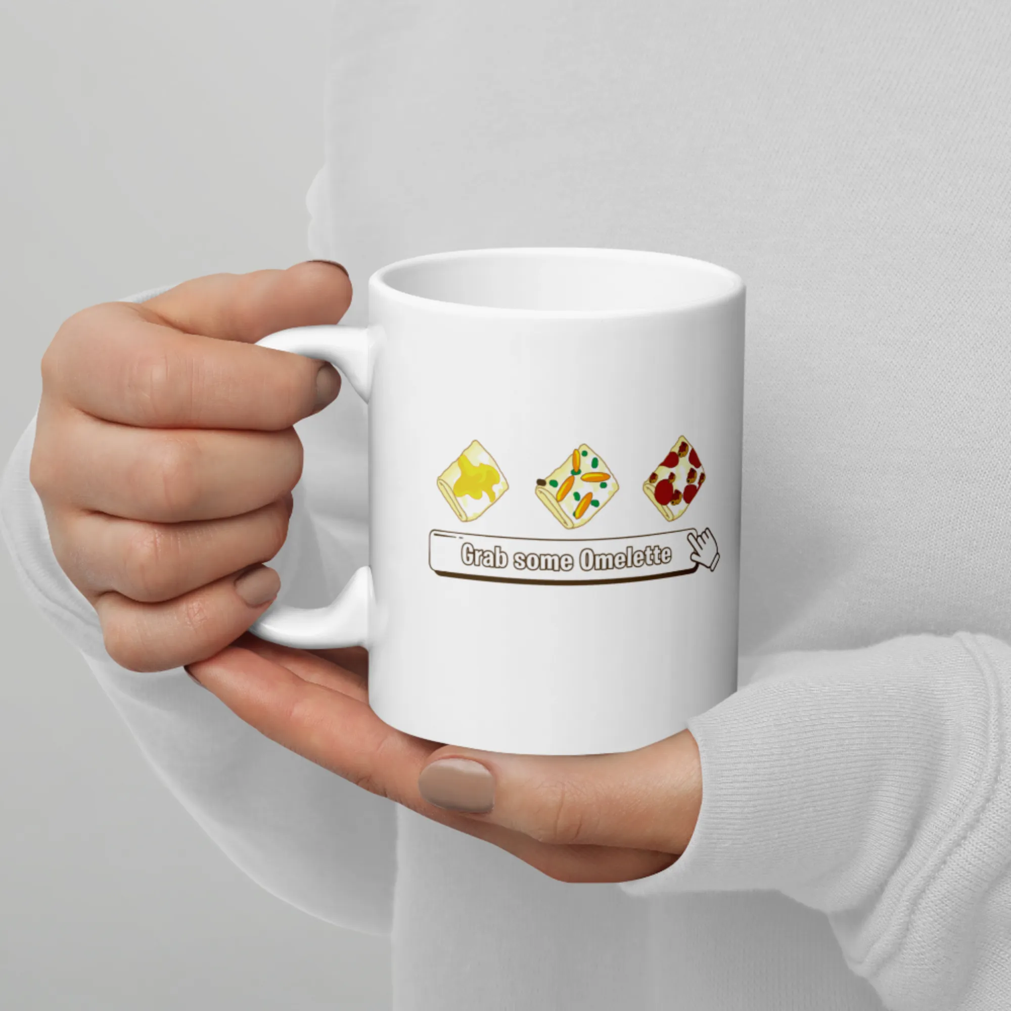 Neopets "Grab Some Omelette" White Glossy Mug