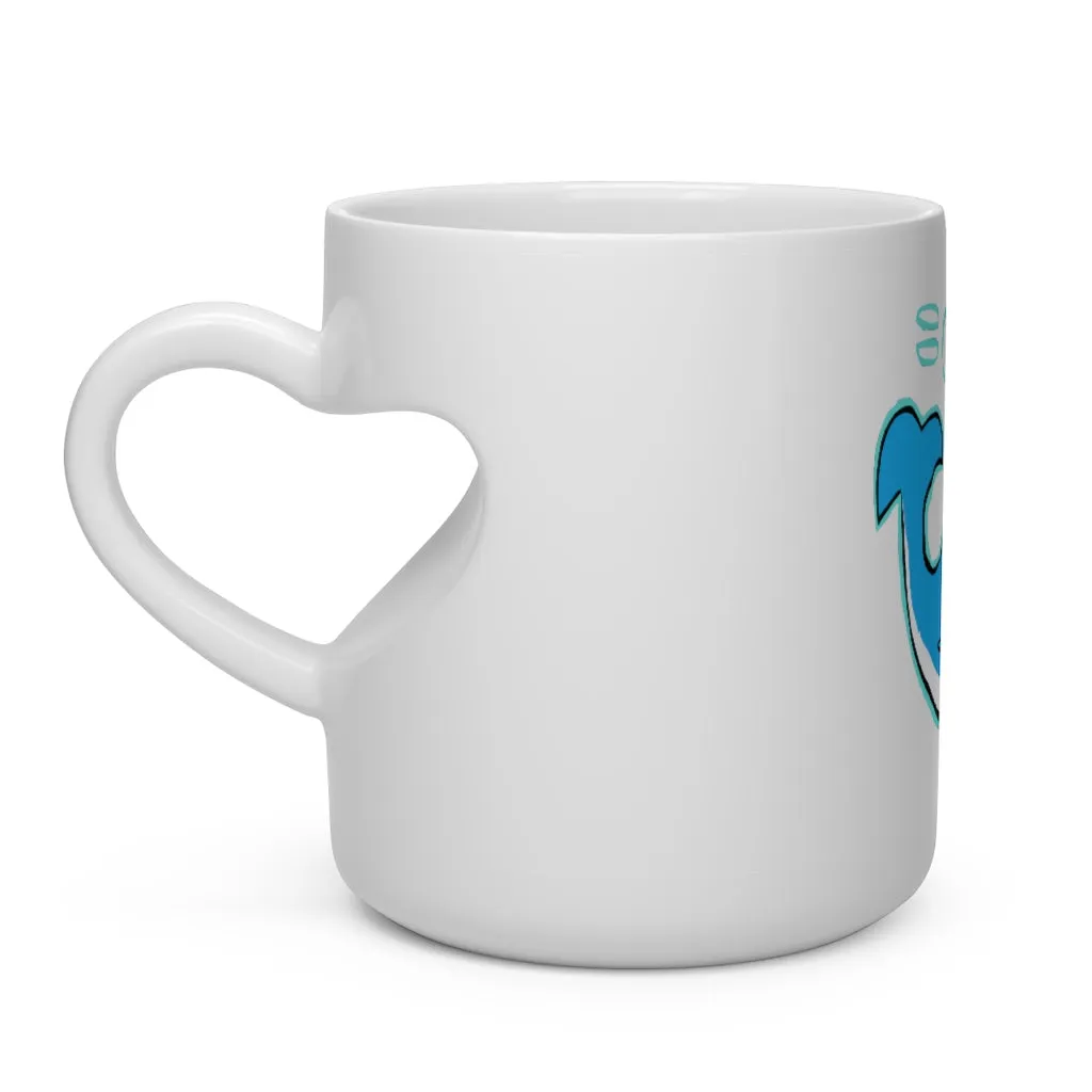 Oh Whale Heart Shape Mug