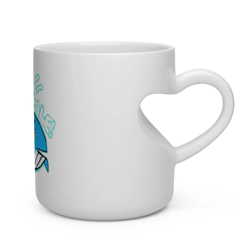 Oh Whale Heart Shape Mug