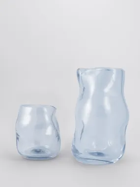 Onda Carafe and Drinking Glass Set in Blue