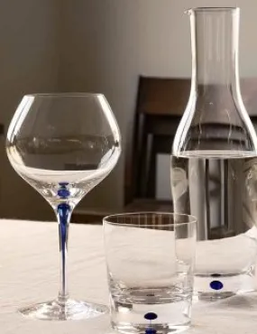 Orrefor's Intermezzo Blue Crystal Glassware