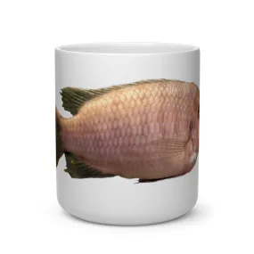 Peach Fish Heart Shape Mug