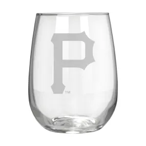 Pittsburgh Pirates 17 oz. Stemless Wine Glass