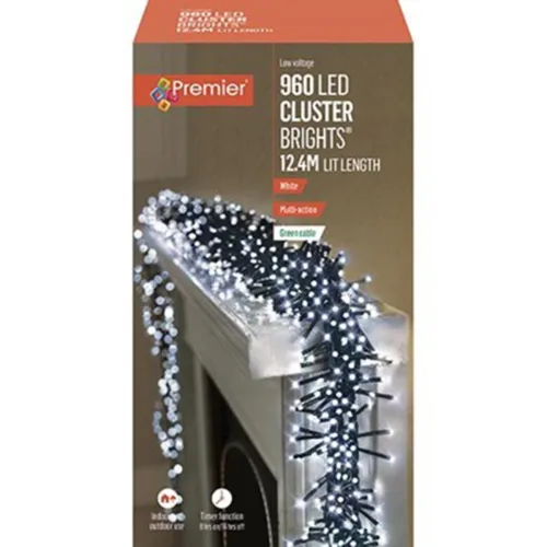 Premier 960 Multi-Action LED Cluster Brights with Timer - White