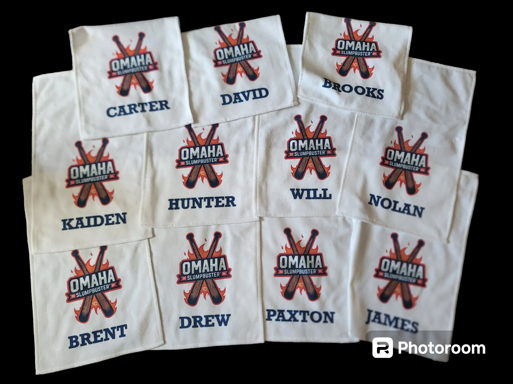 Rally or pin trading towels - add your customization