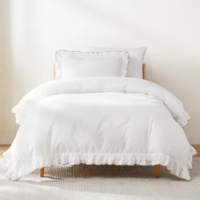 Reyna Contrast Edge Cotton Duvet Cover Set