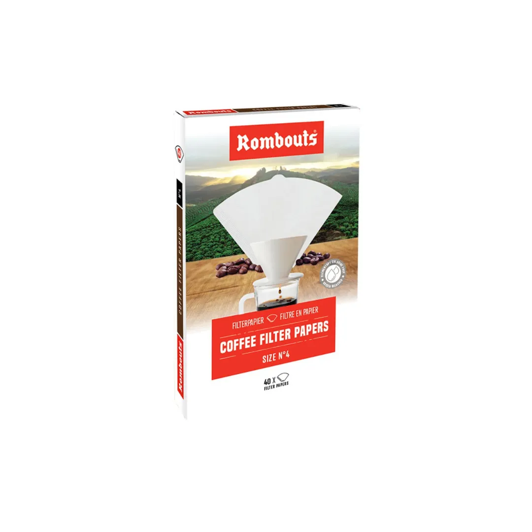 Rombouts Coffee Filter Papers N4 – Premium Drip Coffee Filters (Imported)