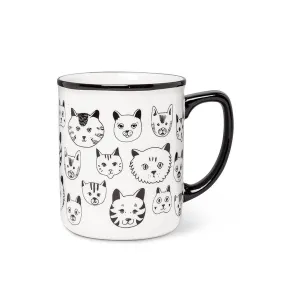 Simple Cat Faces Mug