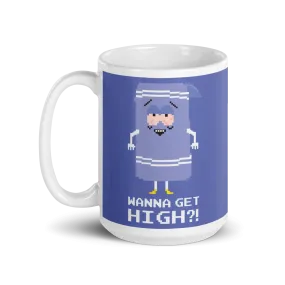 South Park Towelie Wanna Get High White Mug