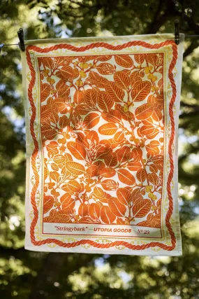 Stringy Bark Orange Teatowel No. 23