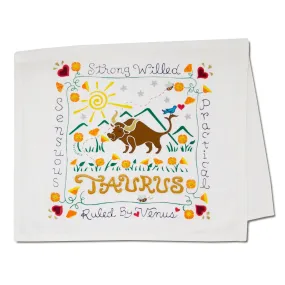 Taurus Astrology Dish Towel