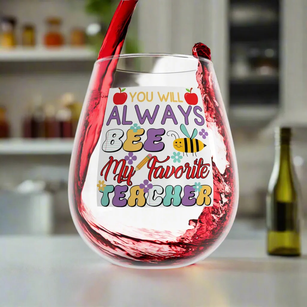 Teacher Wine Glass