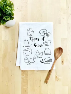 Types Of Cheese Tea Towel