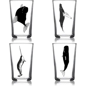 Whale Euro Wine 4 Pack Black Sets