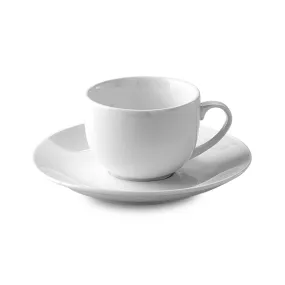 White China Espresso Cup & Saucer