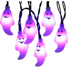 WHIZMAX LED Solar String Light Purple Milky White Ghost Light for Halloween Party Decorations