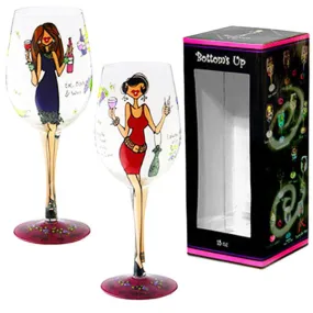 Women Wining Wine Glass