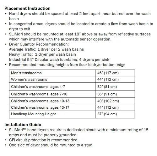 WORLD DRYER® L-976A SLIMdri® ***DISCONTINUED***  No Longer Available in CAST IRON - Please see WORLD L-974A