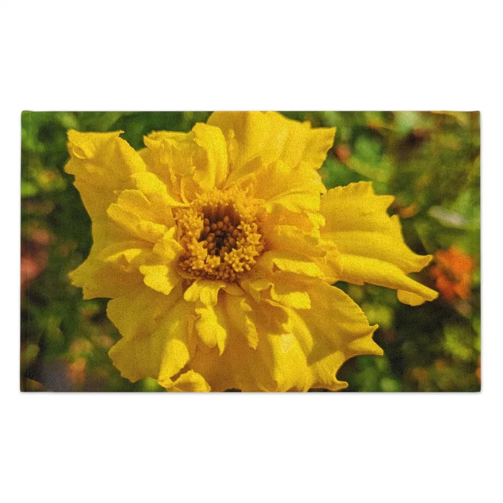 Yellow Flower Rally Towel, 11x18