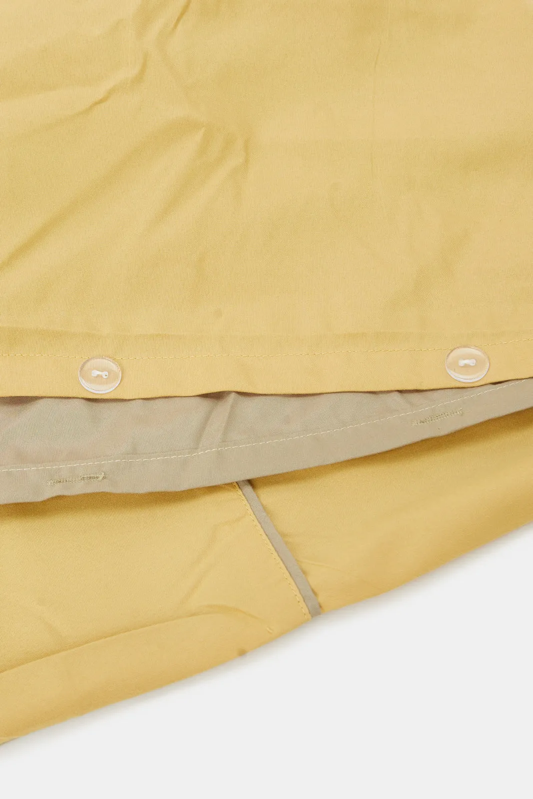 Yellow/Beige Reversible 3-Piece Duvet Cover Set (Double Size)